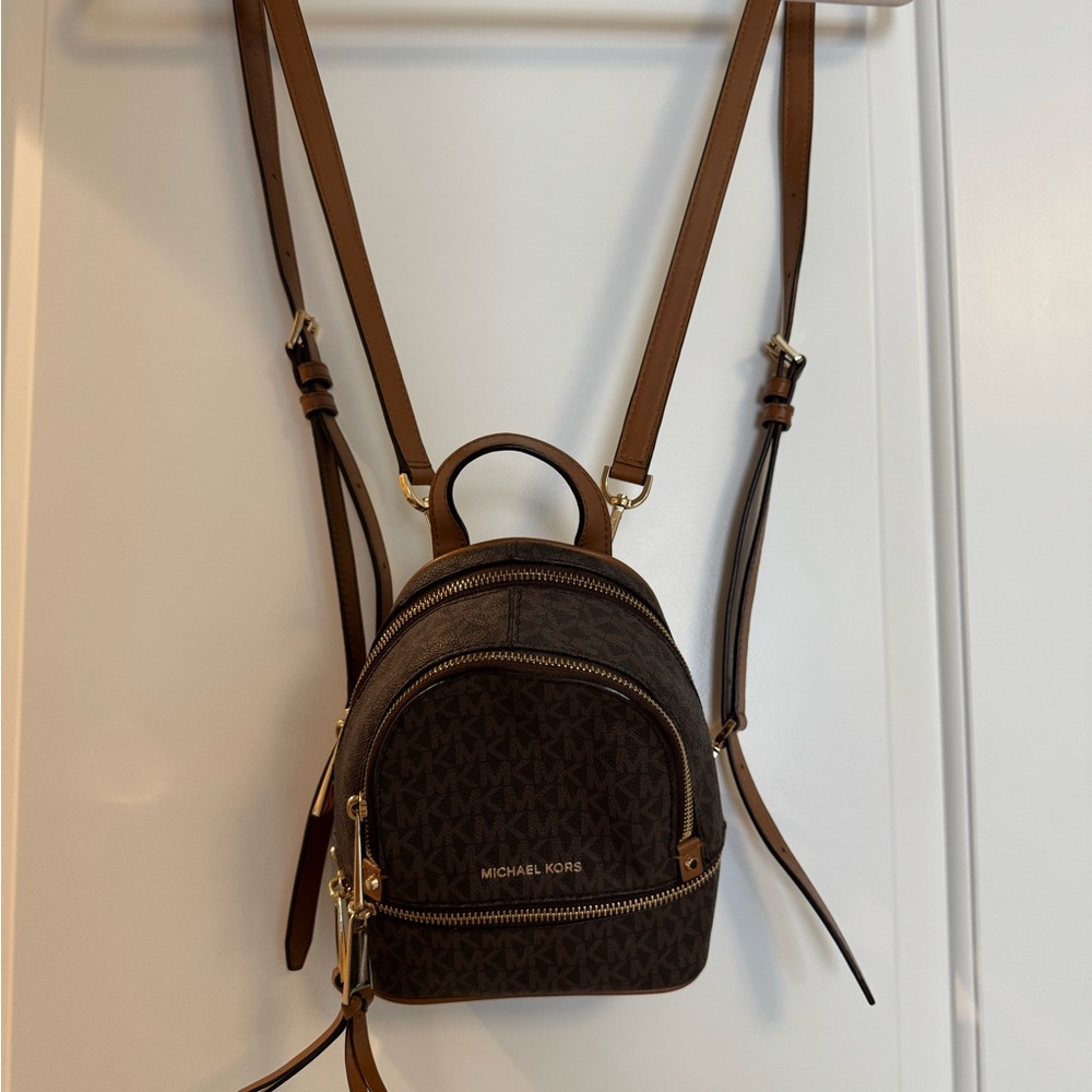 Michael Kors Dark Brown Mini Backpack